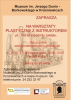 plakat warsztaty plastyczne